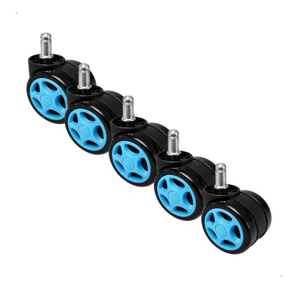 Bộ 5 bánh xe cho ghế chơi game và ghế văn phòng, có chốt tiêu chuẩn 11mm, bánh xe PU chống trầy xước, xoay 360° và dễ dàng lắp đặt: CB12 - $hienthicat